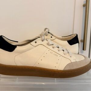 Sam Edelman Josi Sneaker / White and Black with Gum Sole